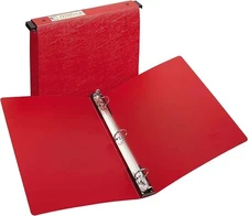 Avery Hanging Storage 3 Ring Binder, 1 Inch Round Rings, 1 Red Binder (14803)
