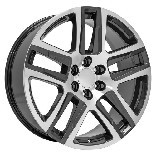 22x9 OE Wheels CV63 Gunmetal Machined Wheel 6x5.5 (28mm) - Picture 3 of 7
