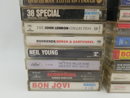 Lot of 25 Classic Rock Cassette Tapes, The Beatles, Ozzy, Tom Petty, Bon Jovi, N - Picture 3 of 10