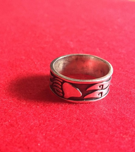 Ring mit Muster 925er Sterling Silber 59 (18,8 mm Ø) 6 Gramm - Bild 6 von 9