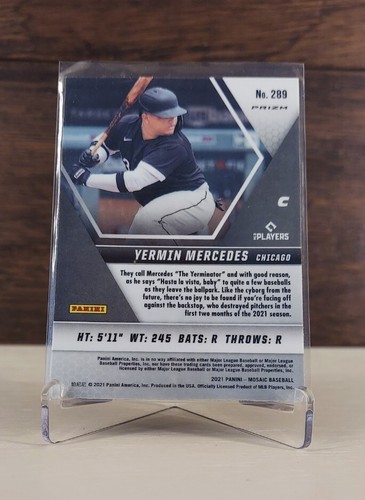 2021 Mosaic #289 Yermin Mercedes Silver Prizm Rookie RC White Sox - Foto 2 di 2