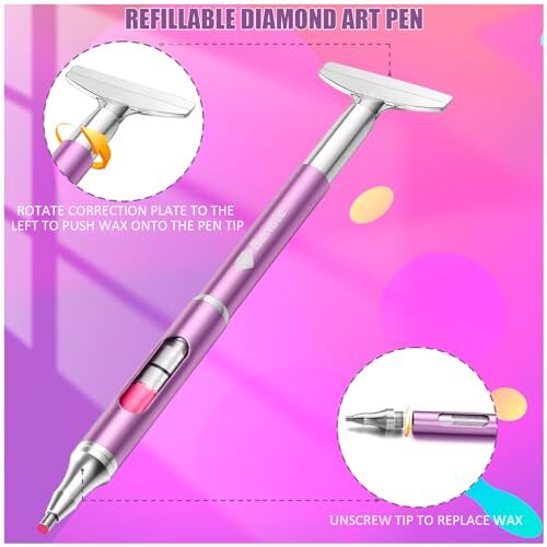 Diamond Art Painting Pen Diamond Paint Accessories Pen Self Refillable Wax - Picture 5 of 7