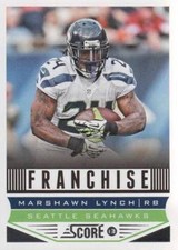 2013 Score Football #295 Marshawn Lynch Franchise Seahawks