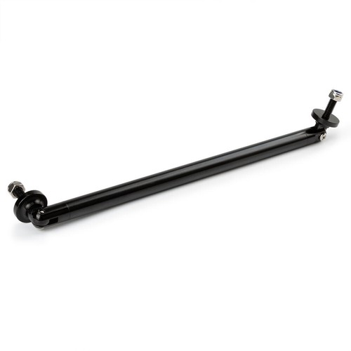 2X Black Spoiler Strut Rod Tie Support Bar Front Adjustable Bumper Lip Splitter - Picture 10 of 16