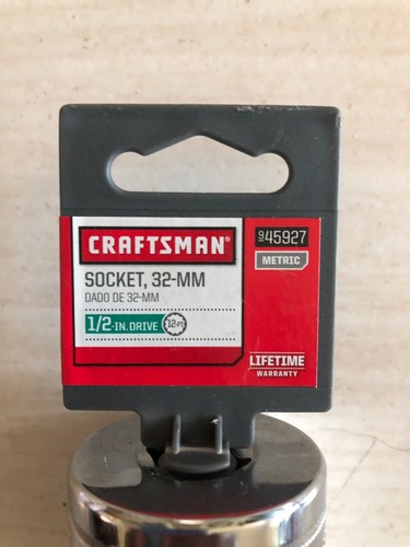 Craftsman Socket 32mm 1/2in drive 12 point New 45927 - Picture 2 of 2