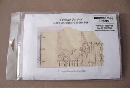 COTTAGE GARDEN BARE CHIPBOARD BOOK KIT