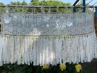 Custom Crochet Kitchen Curtain Shabby Lace curtain Kitchen Valance