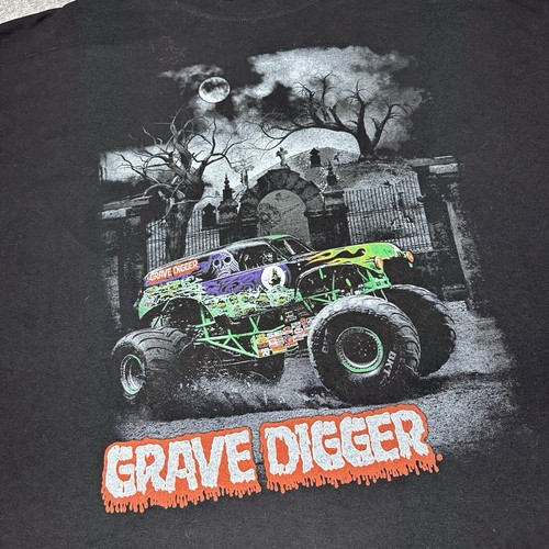 Grave Digger Monster Jam T Shirt 2XL Black Short Sleeves Gildan Dry Blend - Bild 5 von 9