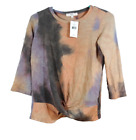 Buckle  ~tye dye Short Sleeve Pullover~Twist Front T-Shirt~SizeXL girl size