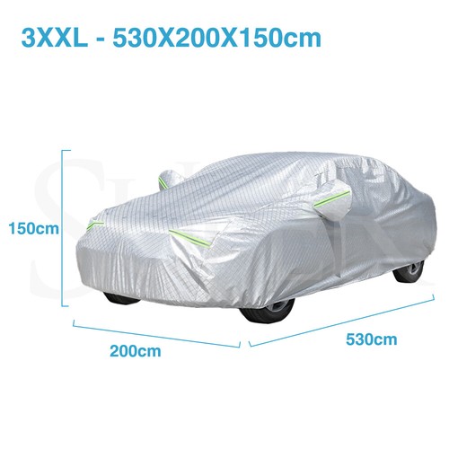Car Cover Waterproof Aluminum Large UV Rain Dust Hail Resitant Universal 5 Sizes - Picture 14 of 15