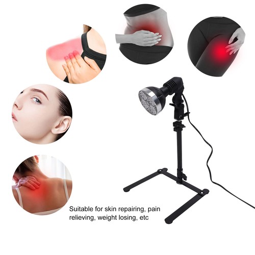 Soporte de piso ajustable terapia infrarroja lámpara de calor alivio del dolor fisioterapia - Imagen 3 de 18