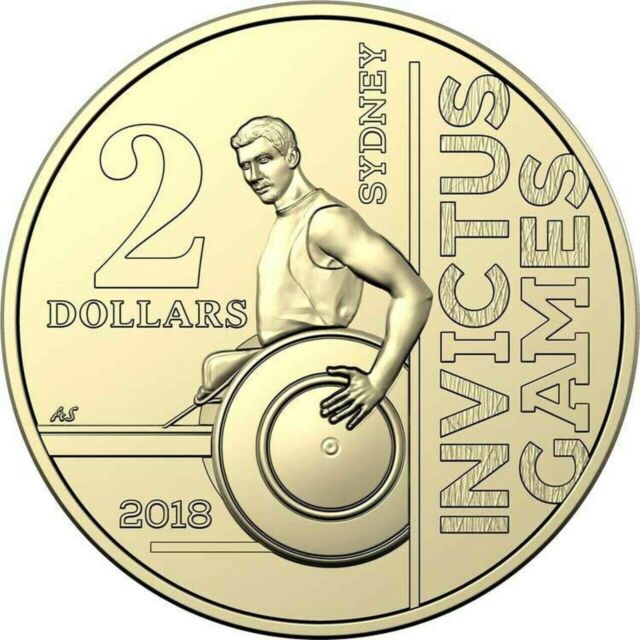 AUSTRALIAN TWO DOLLAR $2 COIN - 2018 - INVICTUS GAMES CIRC RARE special JV9422 AUSTRALIAN TWO DOLLAR $2 COIN - 2018 - INVICTUS GAMES CIRC RARE special JV9422