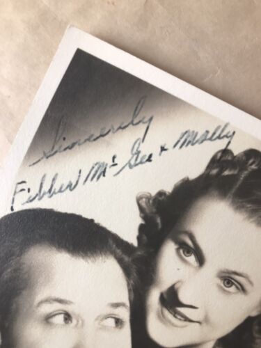 Vintage 1940 Fibber McGee & Molly Jim/Marian Jordan Hand Signed B&W Photograph - Picture 3 of 5