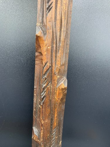 19th C Antique Large German Hand Carved Wood Wall Picture Photo Frame Folk Art - Picture 9 of 15