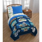New Disney Star Wars Mandalorian Baby Yoda 2Pc Twin Quilted Bedspreads/Sham Set