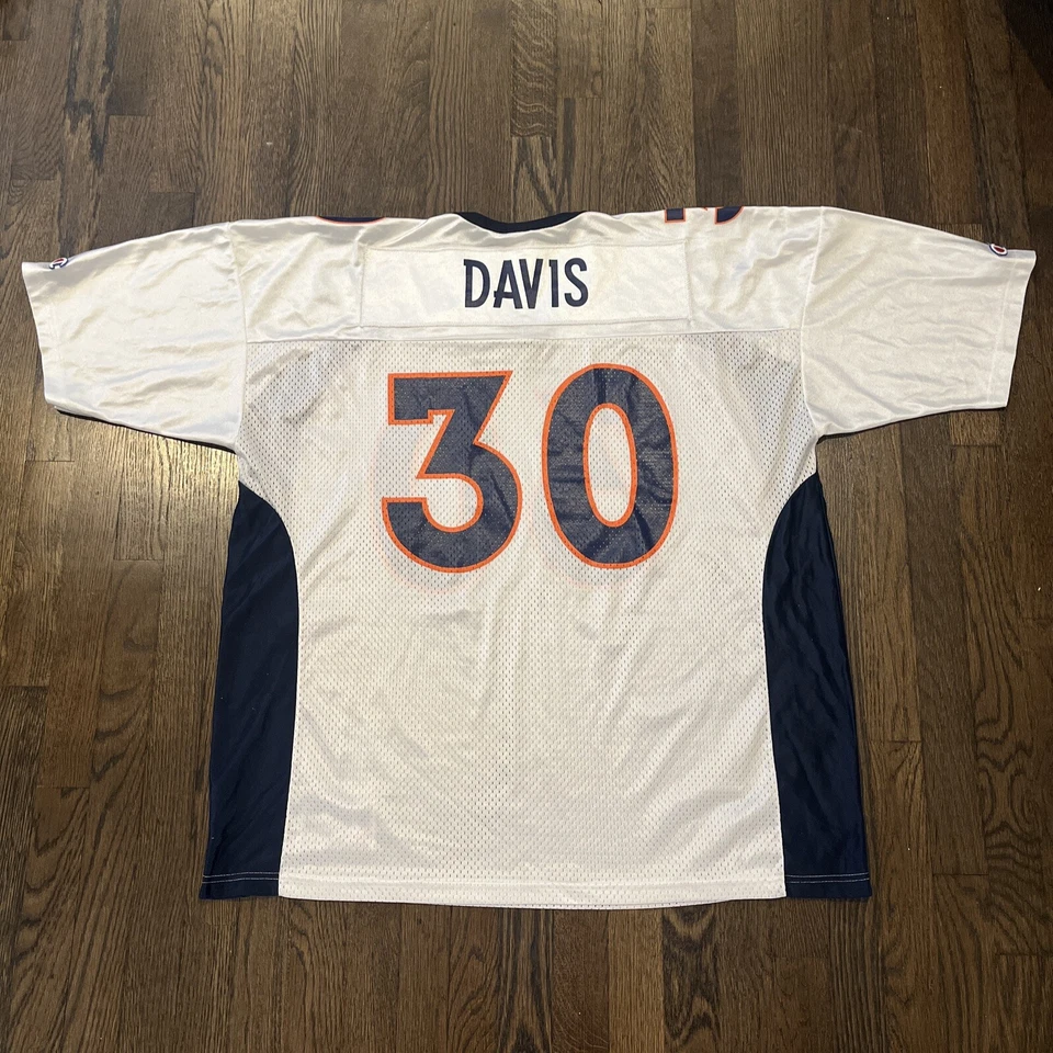 Футболка Denver Broncos Terrell Davis мужская размер XL 48 чемпионская белая винтажная - Изображение 2 из 4