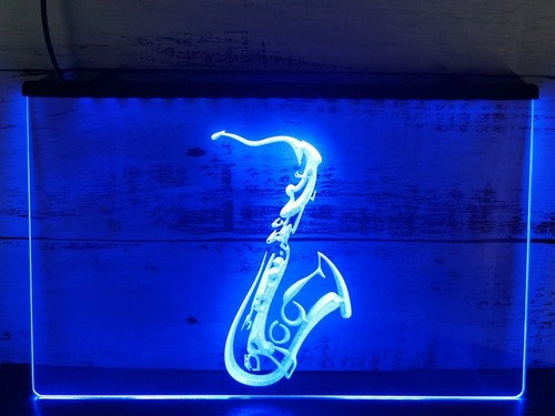 Saxophone Music Band Instrument LED Neon Light Sign Display Open Wall Art Décor