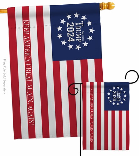 Bandera de jardín Keep America Great Again 2024 voto patriótico decorativo patio bandera - Imagen 4 de 17