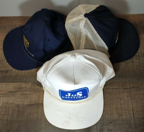 Menge 6 Vintage Werbung verstellbar und Snapback flache Rand Hüte * wie abgebildet * - Bild 12 von 12