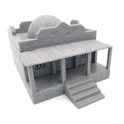 Desert Market Scenery Printed Adobe Terrain RPG Sci-Fi WFB Wargaming QP3D