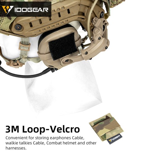 IDOGEAR Auricolari Tattici Imbracatura Filo Auricolari Casco Filo Cuffie Hunting - Imagen 4 de 27
