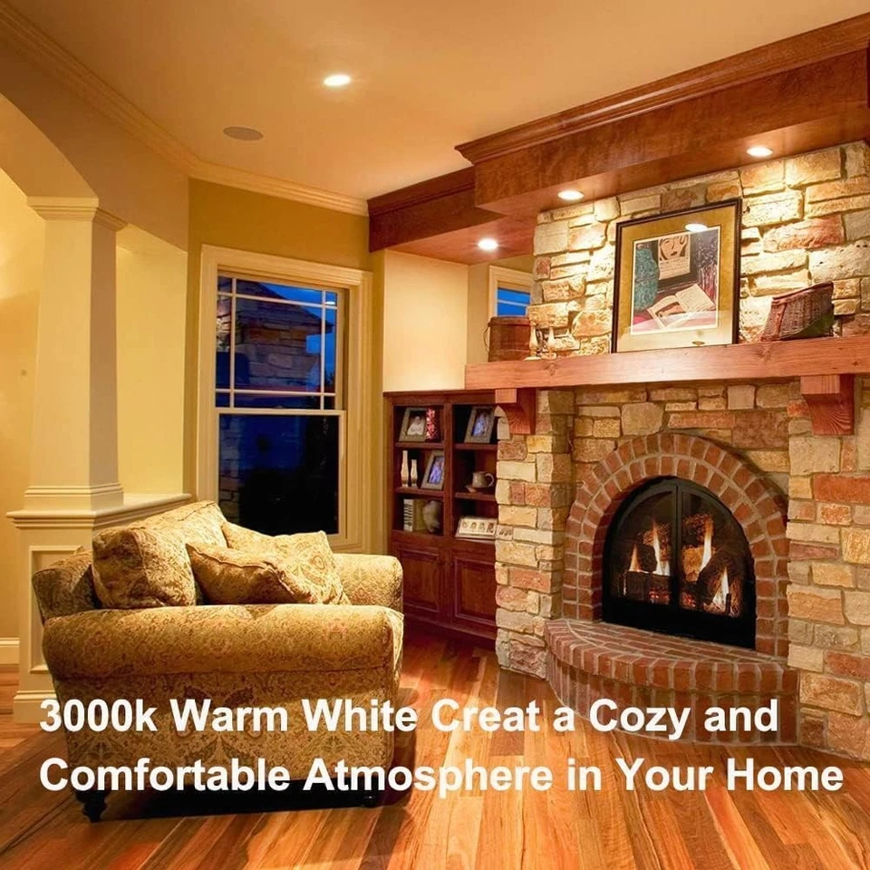 2 Pack H&Z Par20 Short Neck 50W 120V, 3000K Flood Light with E26 Medium Base dim - Image 4 of 4