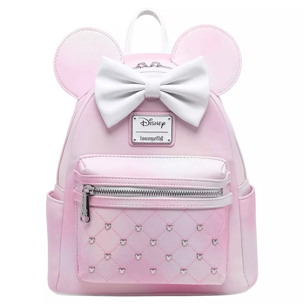 Loungefly Disney Minnie Mouse Baby Blue Iridescent Princess Mini Backpack