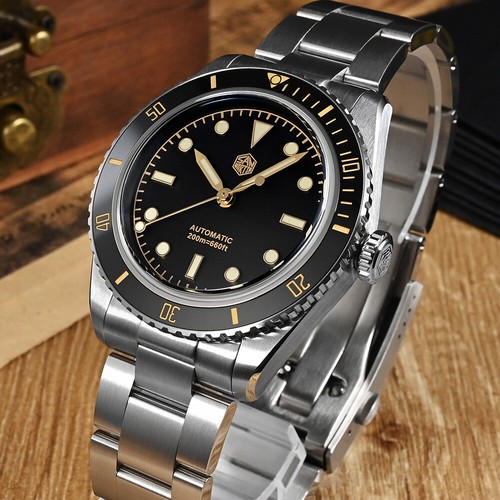 San Martin PT5000 Vintage 6200 Men Diver Watch Upgrade Retro SN004G Luxury Watch - Picture 3 of 17