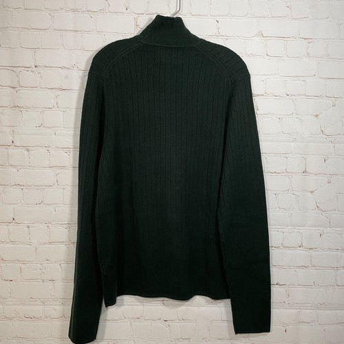 Vintage Abercrombie & Fitch Sweater Mens Size XL Green Ribbed Striped 90s - Picture 10 of 10