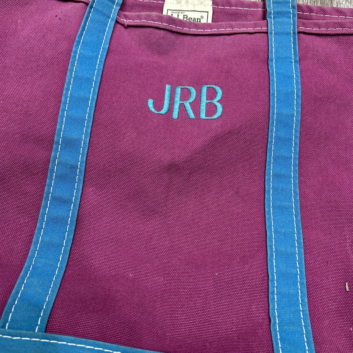 L.LBEAN BOAT AND TOTE パープル　ラージサイズ Boat and Tote®, Zip-Top
