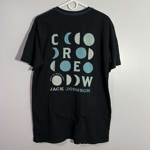 Jack Johnson Meet The Moonlight Music Schwarz Blau Kurzarm T-Shirt Herren XL