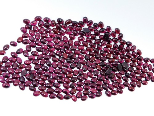 250 Ct Natural Rhodolite Garnet Oval Cabochon 250 Pcs Lot Loose Gemstone - Picture 7 of 22