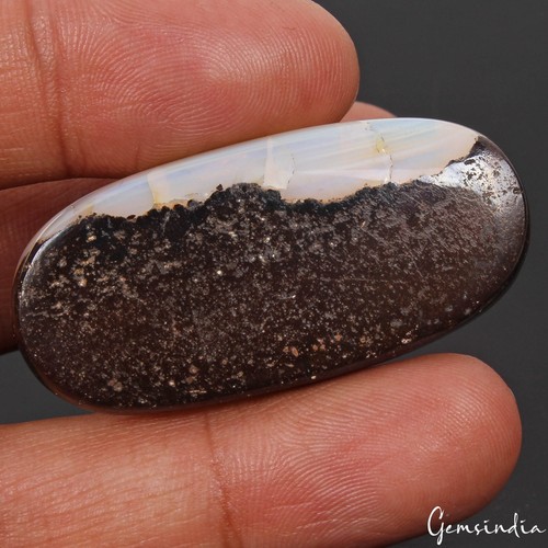 Boulder Opal 60,6 TCW 100% Natur Australian Queensland Oval Zertifiziert Edelstein - Bild 4 von 6