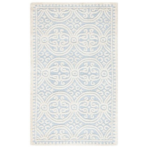 SAFAVIEH Cambridge CAM123A Light Blue / Ivory Rug - Picture 10 of 39