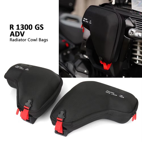 Radiator Cowl Bags Side Fairing Tool Bag 4L For BMW R1300GS Adventure 2024 2025 - Picture 3 of 12