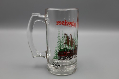 Vintage 1989 Anheuser-Busch Inc. Budweiser King of Beers Holiday Mug Libby Glas - Bild 3 von 6