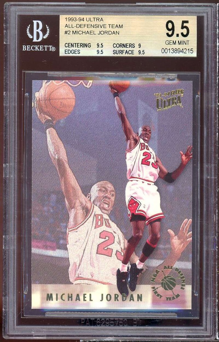 Michael Jordan Card 1993-94 Ultra All-Defensive Team #2 BGS 9.5  