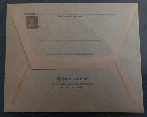 Undated Sweden Military Airletter Sheet Cover Unused No Stamp - Bild 2 von 2
