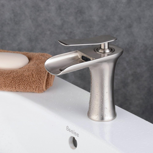 BL9009N Moderno Cascata Rubinetto in Ottone Massiccio, Miscelatore Monocomando R - Foto 4 di 12