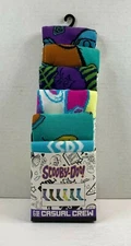 Scooby Doo! Men's Socks 6 Pair Size 8-12 Casual Crew Shaggy Bioworld New in Box