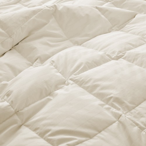 100% Cotton Down Alternative Comforter & Sets 1000 TC Ivory Stripe Select Item - Picture 6 of 12