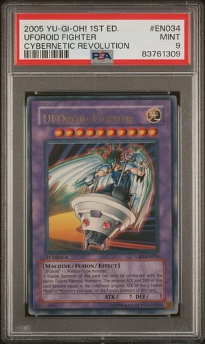 Yu-Gi-Oh! UFOroid Fighter, Ultra Rare, 2005, CRV-EN034, 1st Ed, PSA 9 - Picture 1 of 2