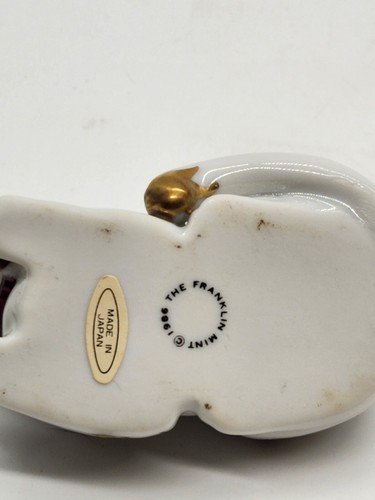 De colección 1986 Satsuma the Franklin Como Nuevo Curiosidades Gabinete Gato Estatuilla Mariposas T6B - Imagen 4 de 6