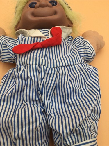 Russ Berrie Blue SAILOR Boy TROLL KIDZ 12' Soft Body DOLL Blue Eyes Yellow Hair - Picture 4 of 15