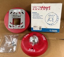 SPECTRAlert System Sensor PC2R Ceiling Mount Fire Horn Strobe BBSC-2 Ceiling Box