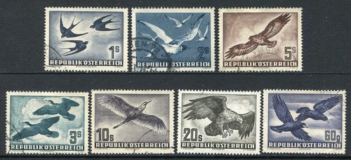 Austria 1950 Fauna / Birds - 7 Stamps US