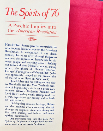 The Spirits of 76 A Psychic Inquiry American Revolution by Hans Holzer - Picture 2 of 4