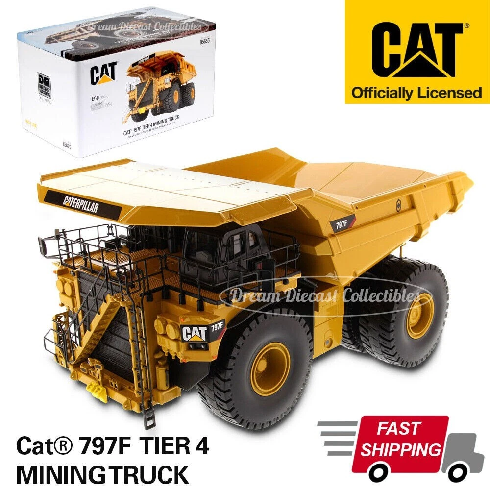 DIECAST MASTERS – CATERPILLAR 797F – 1/50 – Réf DCM85655, Engin De Chantier Miniature