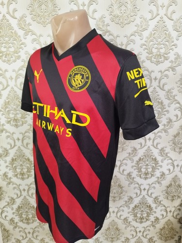 Manchester City football jersey away shirt 2022-23 De Bruyne Puma size BoysXL - Picture 4 of 21