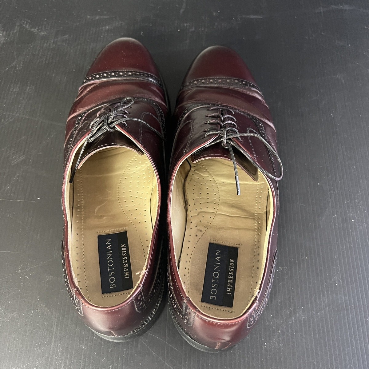 Bostonian Impression Shoes Mens 10.5 D Wingtip Brogue Oxford  display picture 2